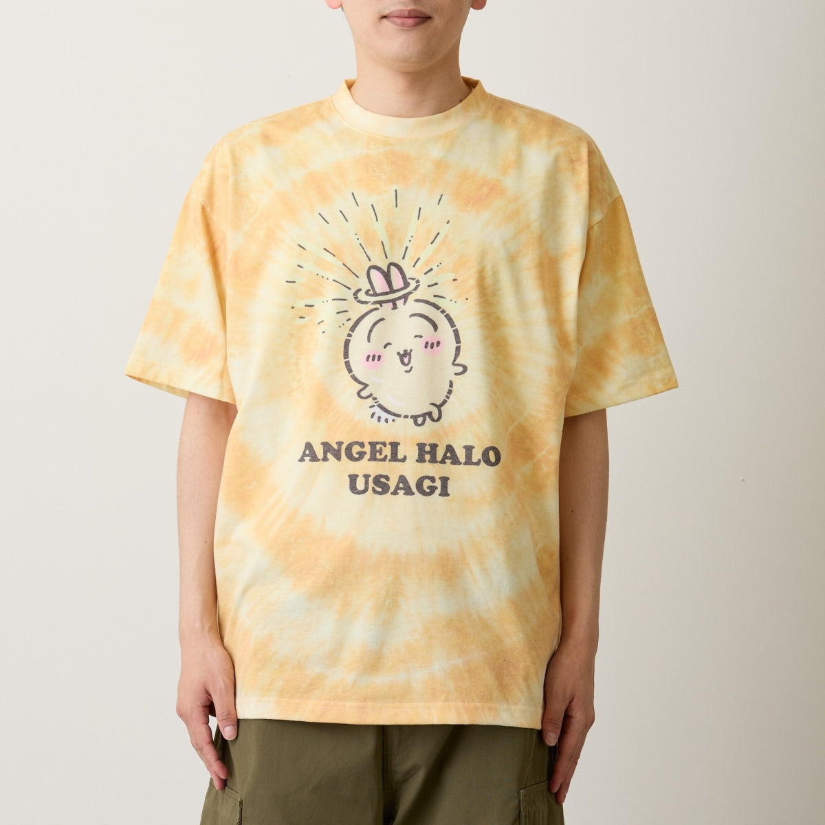 ちいかわ Tシャツ タイダイ 天使の輪 イエロー