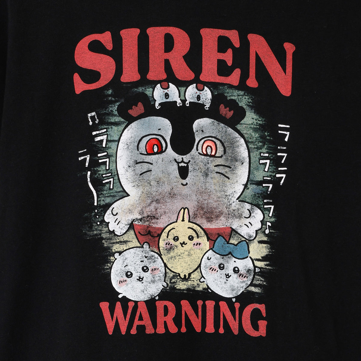 吉伊卡哇 電影《吉伊卡哇》 T恤 WARNING 黑色