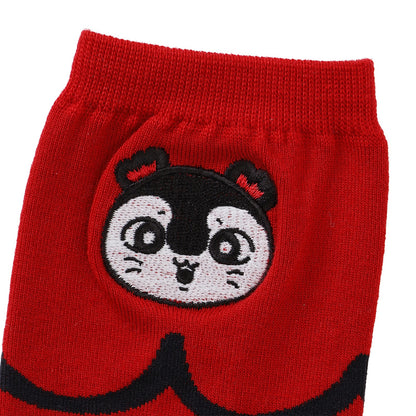 ちいかわ 映画ちいかわ クルーソックス セイレーン レッド 22-24cm