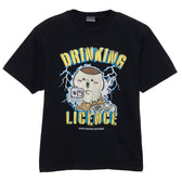 ちいかわ Tシャツ DRINKING LICENCE ブラック