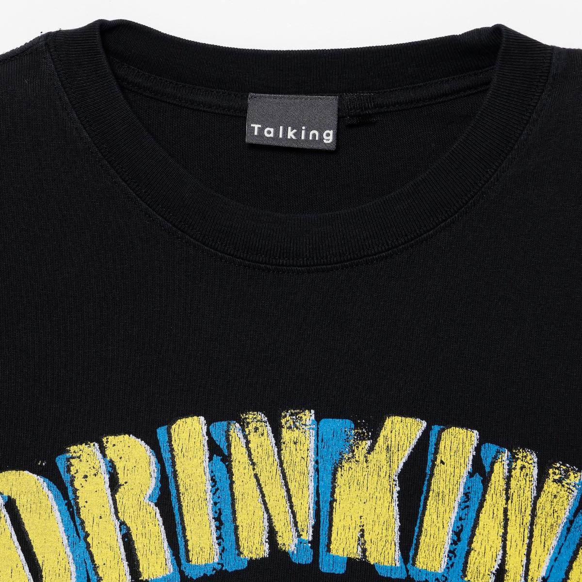 치이카와 T셔츠 DRINKING LICENCE 블랙