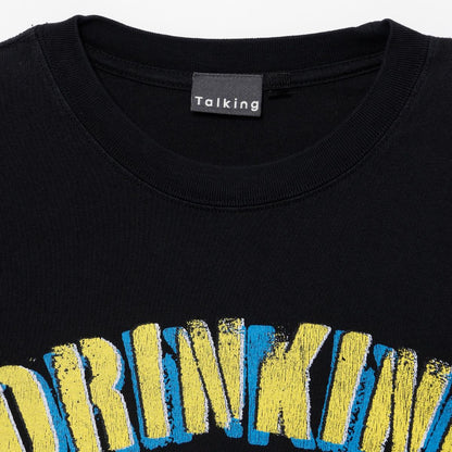 치이카와 T셔츠 DRINKING LICENCE 블랙