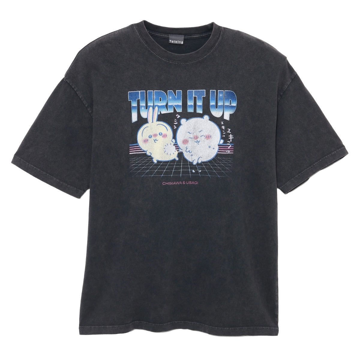 치이카와 T셔츠 TURN IT UP 차콜