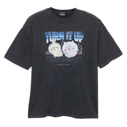 치이카와 T셔츠 TURN IT UP 차콜