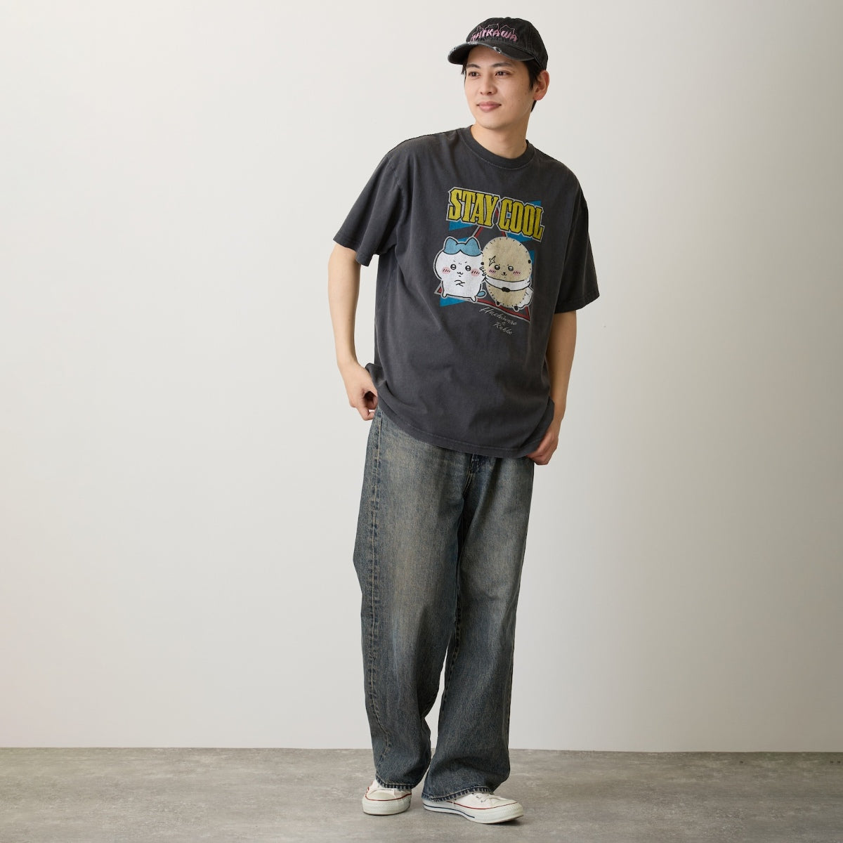 ちいかわ Tシャツ STAY COOL スミ