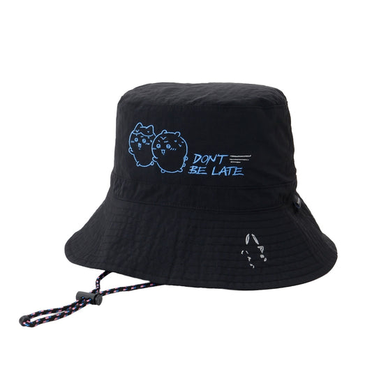 Chiikawa Nylon Hat DON'T BE LATE (Black)