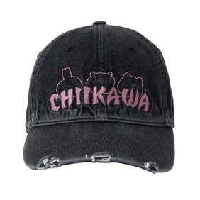 ちいかわ キャップ STAY CUTE STAY PUNK ブラック