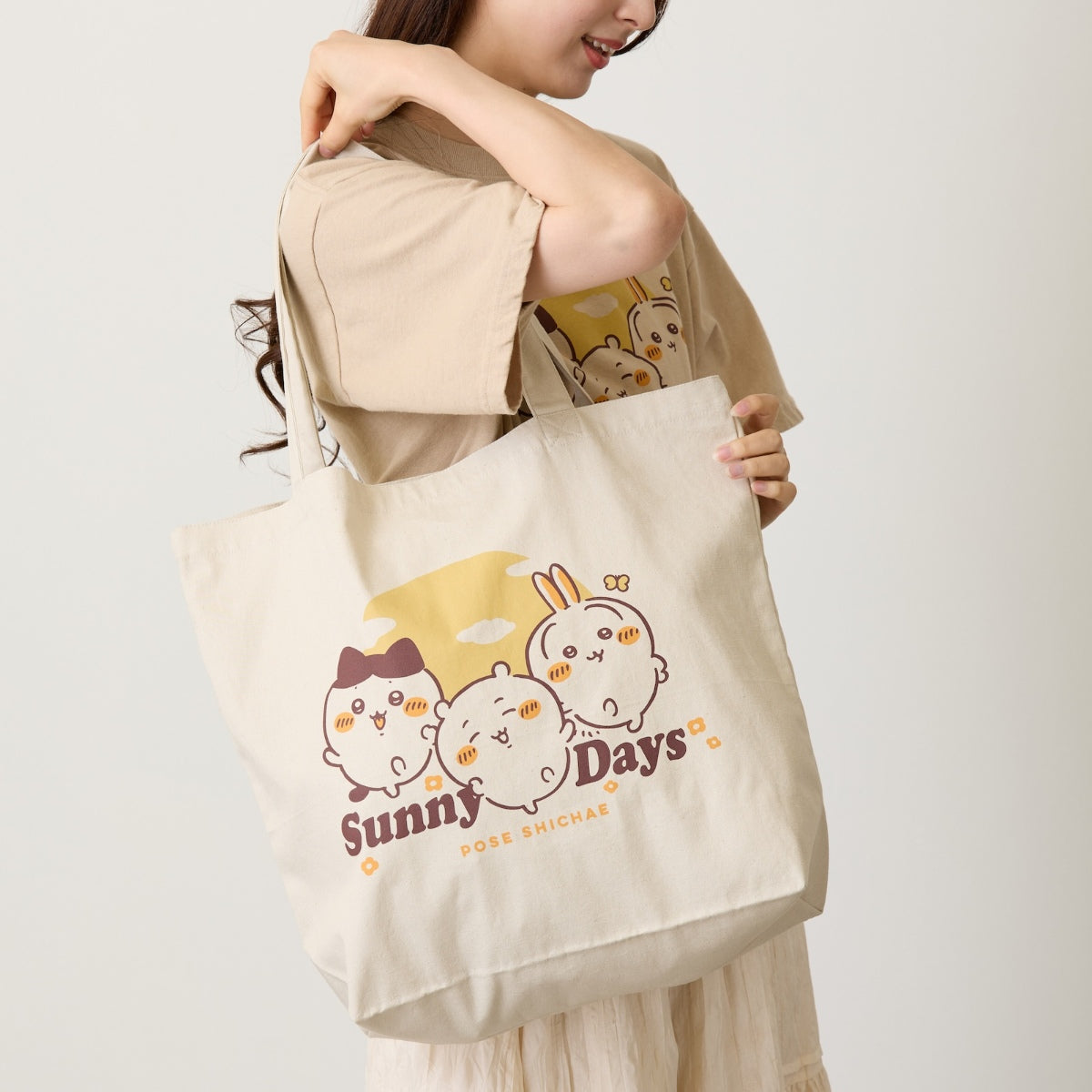 ちいかわ トートバッグ Sunny Days サンドベージュ | ちいかわ