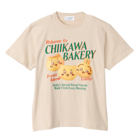 ちいかわ ちいかわベーカリー Tシャツ 実写パンなみんな ベージュ