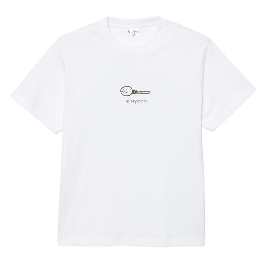 Chiikawa Movie "Chiikawa" T-shirt Binyoyo (White)