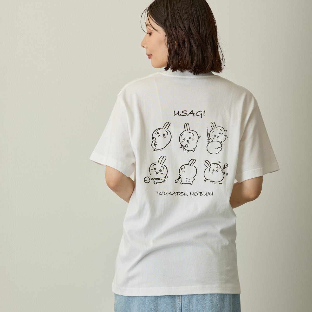 ちいかわ 映画ちいかわ Tシャツ びんよよ ホワイト