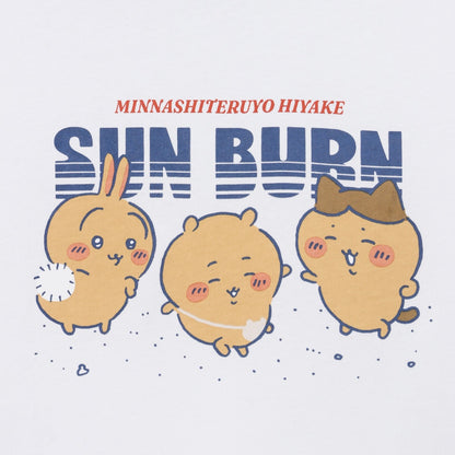 치이카와 영화 "치이카와" T셔츠 SUN BURN (화이트)