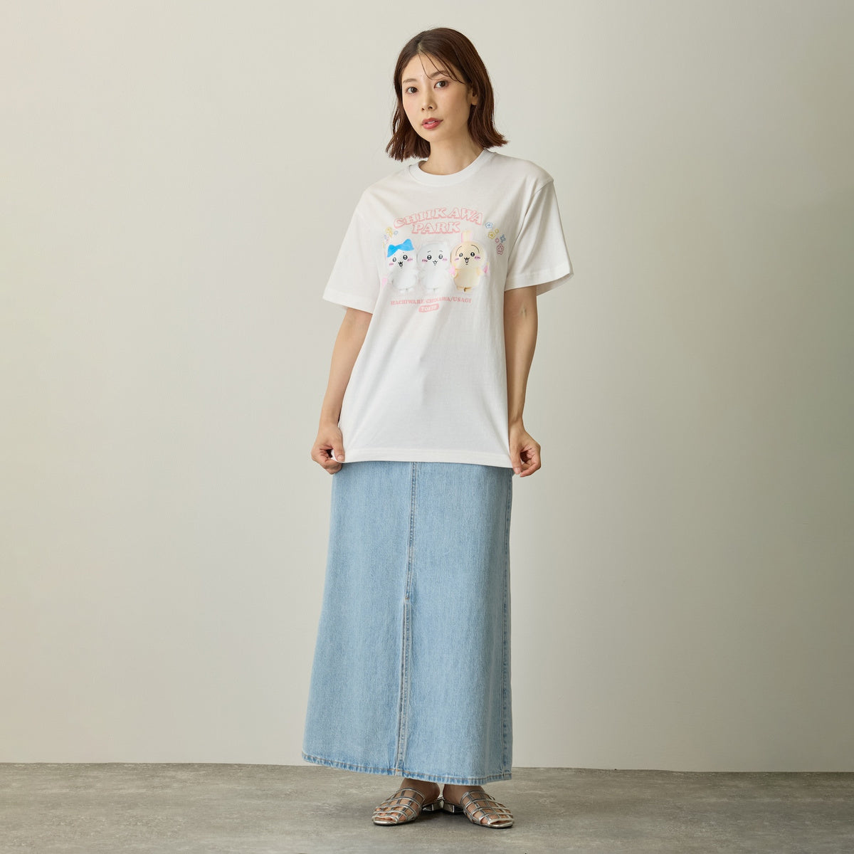 ちいかわ ちいかわパーク Tシャツ スペシャルフォト ホワイト | ちい