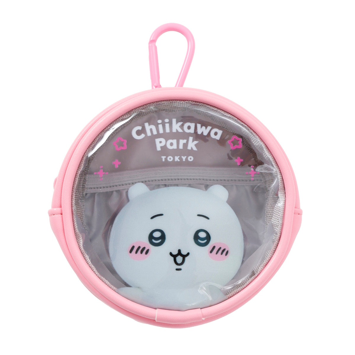 ちいかわ ちいかわパーク カラビナ付きポーチ スペシャルフォト ちいかわ ピンク