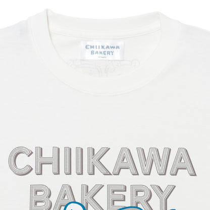 Chiikawa Bakery T-shirt Momonga & Furuhonya (Vanilla White)