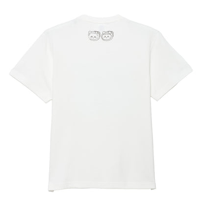 Chiikawa Bakery T-shirt Momonga & Furuhonya (Vanilla White)