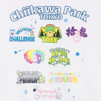 ちいかわ ちいかわパーク Tシャツ テーマデザイン ホワイト