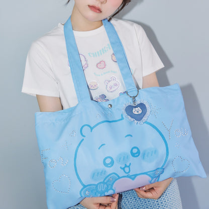 Chiikawa Tote Bag w/Charm For You (Trio) Saxe Blue