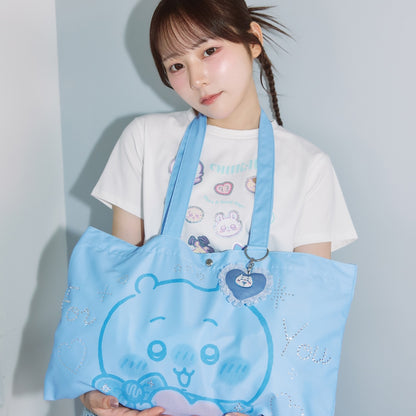 Chiikawa Tote Bag w/Charm For You (Trio) Saxe Blue