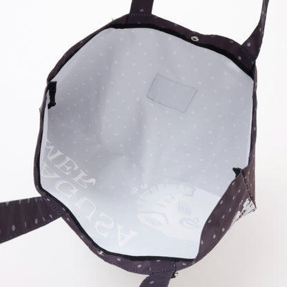 Chiikawa Tote Bag w/Charm NAGUSAMERO (Momonga) Charcoal Black