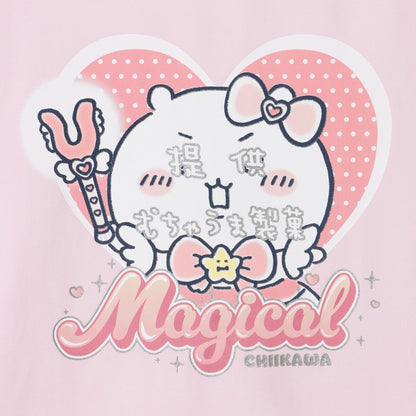 ちいかわ まじかるちいかわ Tシャツ ちいかわ提供（キラキラプリント）ピンク