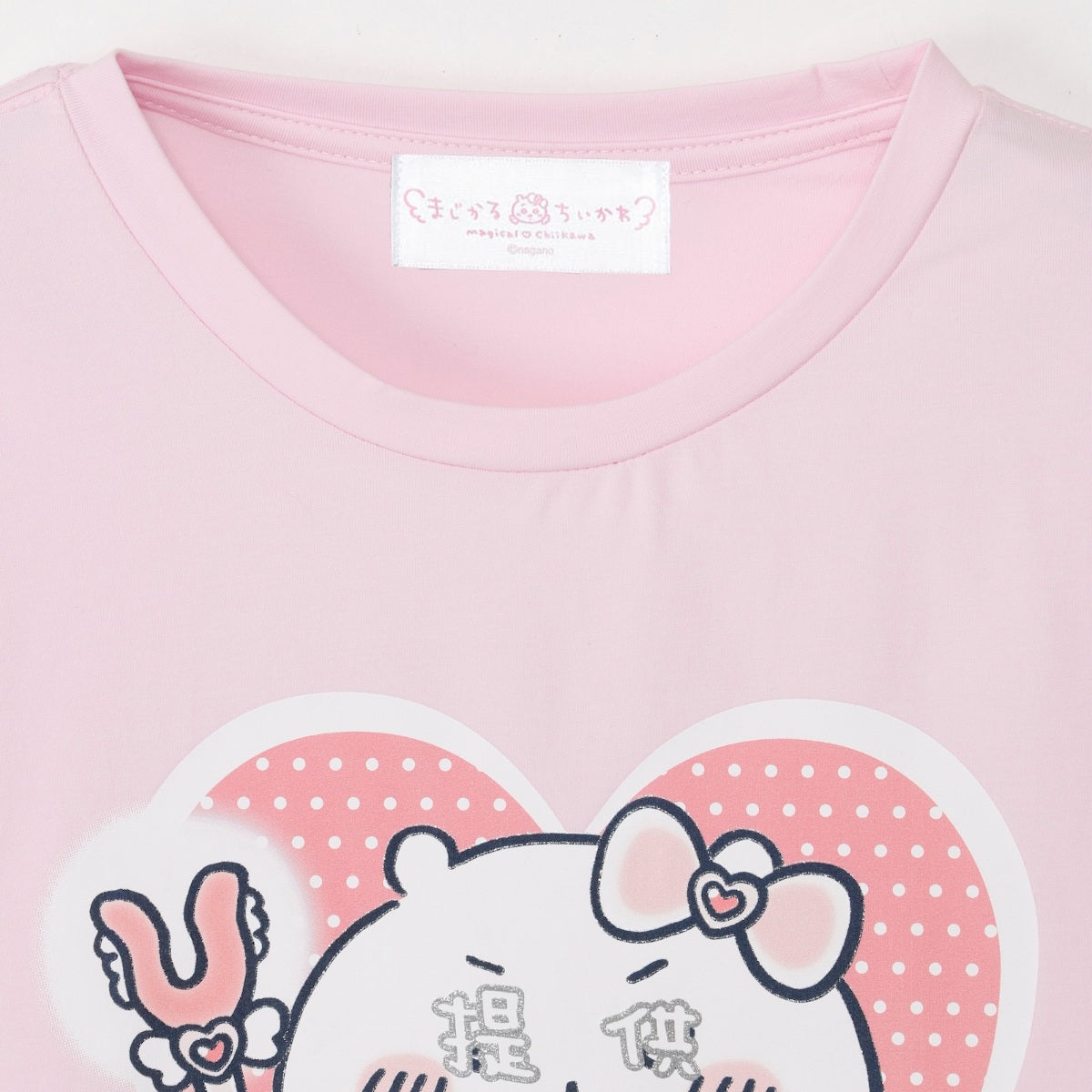 ちいかわ まじかるちいかわ Tシャツ ちいかわ提供（キラキラプリント）ピンク