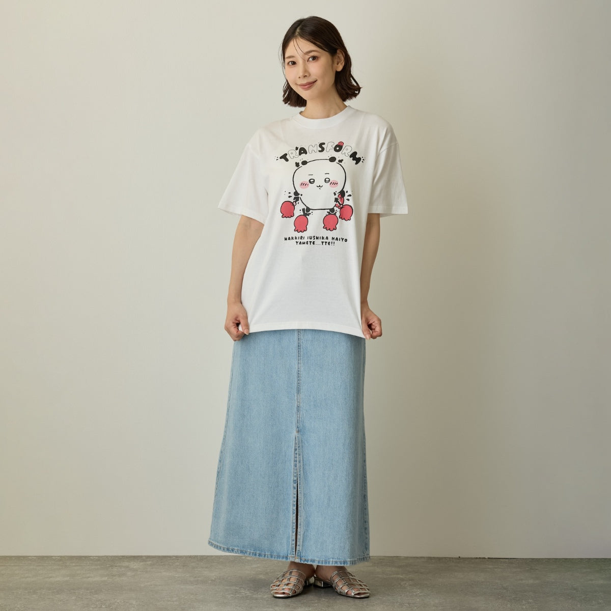 ちいかわ Tシャツ TRANSFORM ホワイト
