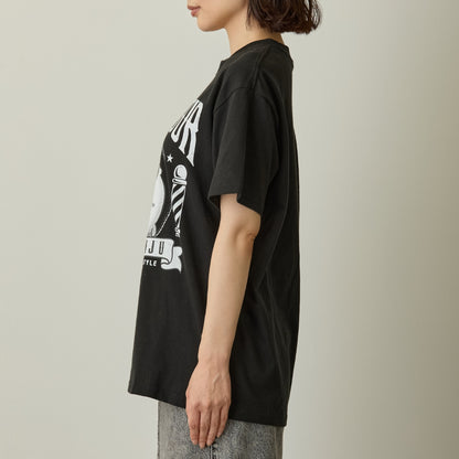치이카와 T셔츠 털 많은 밤만쥬 블랙