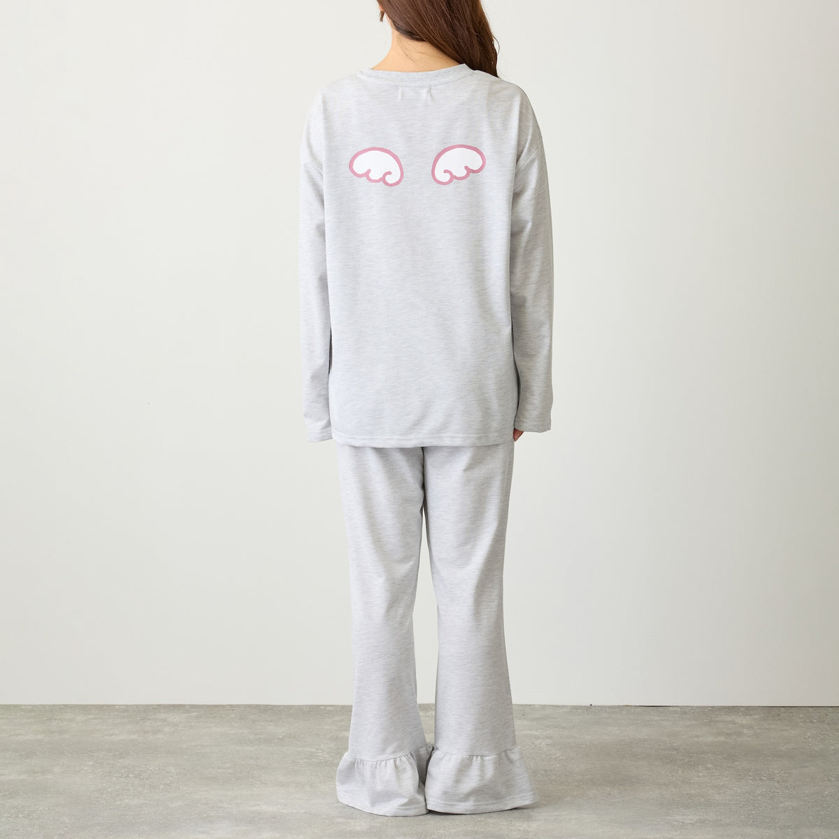 ちいかわ てんし♡あくま ルームウェアセットアップ ANGEL モクグレー