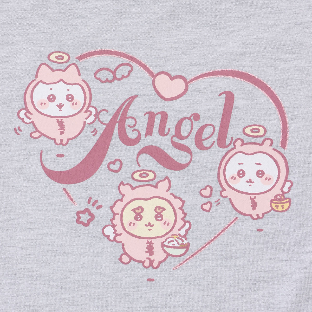 ちいかわ てんし♡あくま ルームウェアセットアップ ANGEL モクグレー