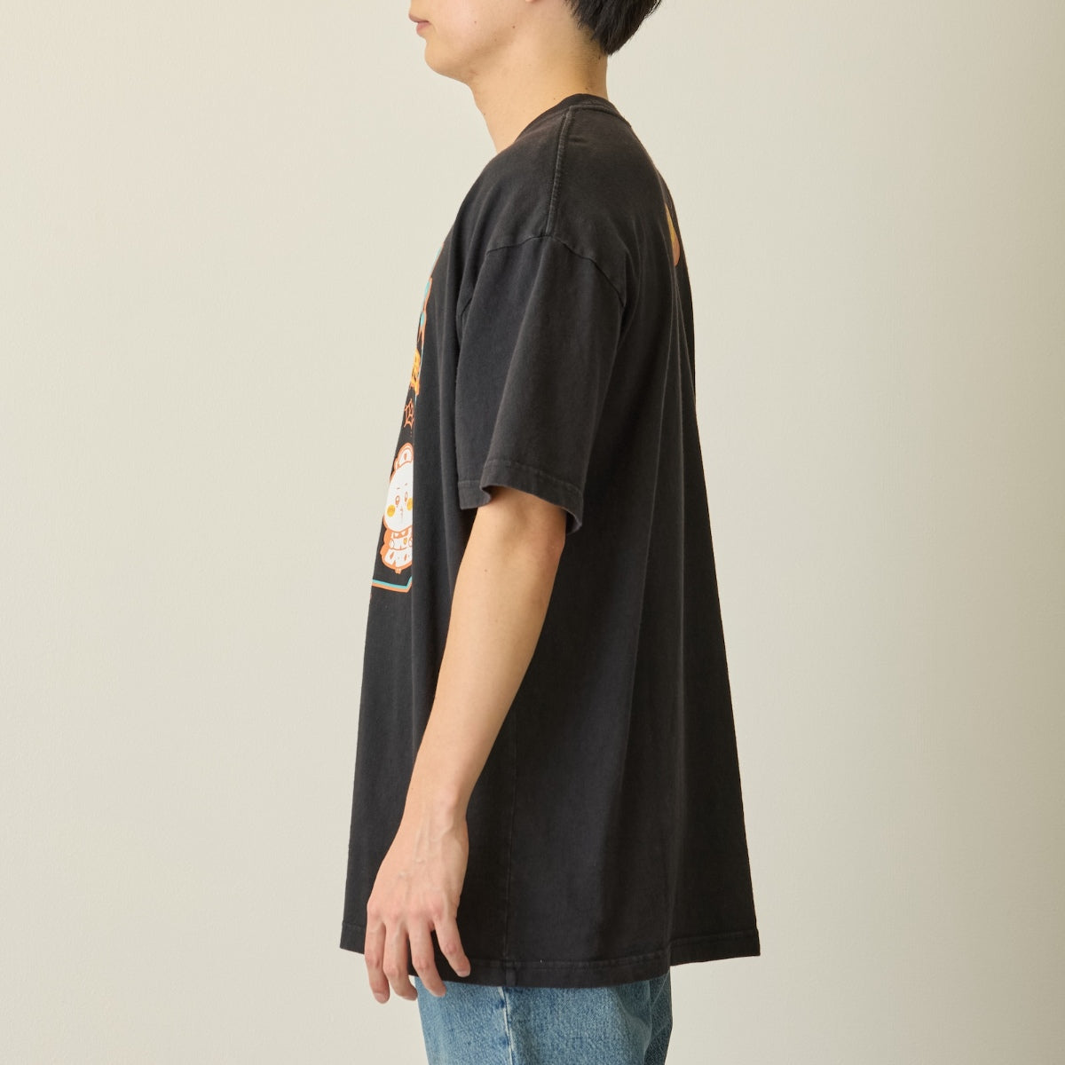 Chiikawa Puff Print T-shirt OPERATION:OMURICE Black