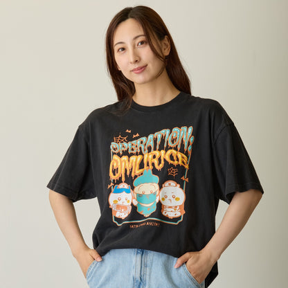 Chiikawa Puff Print T-shirt OPERATION:OMURICE Black