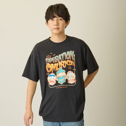 Chiikawa Puff Print T-shirt OPERATION:OMURICE Black
