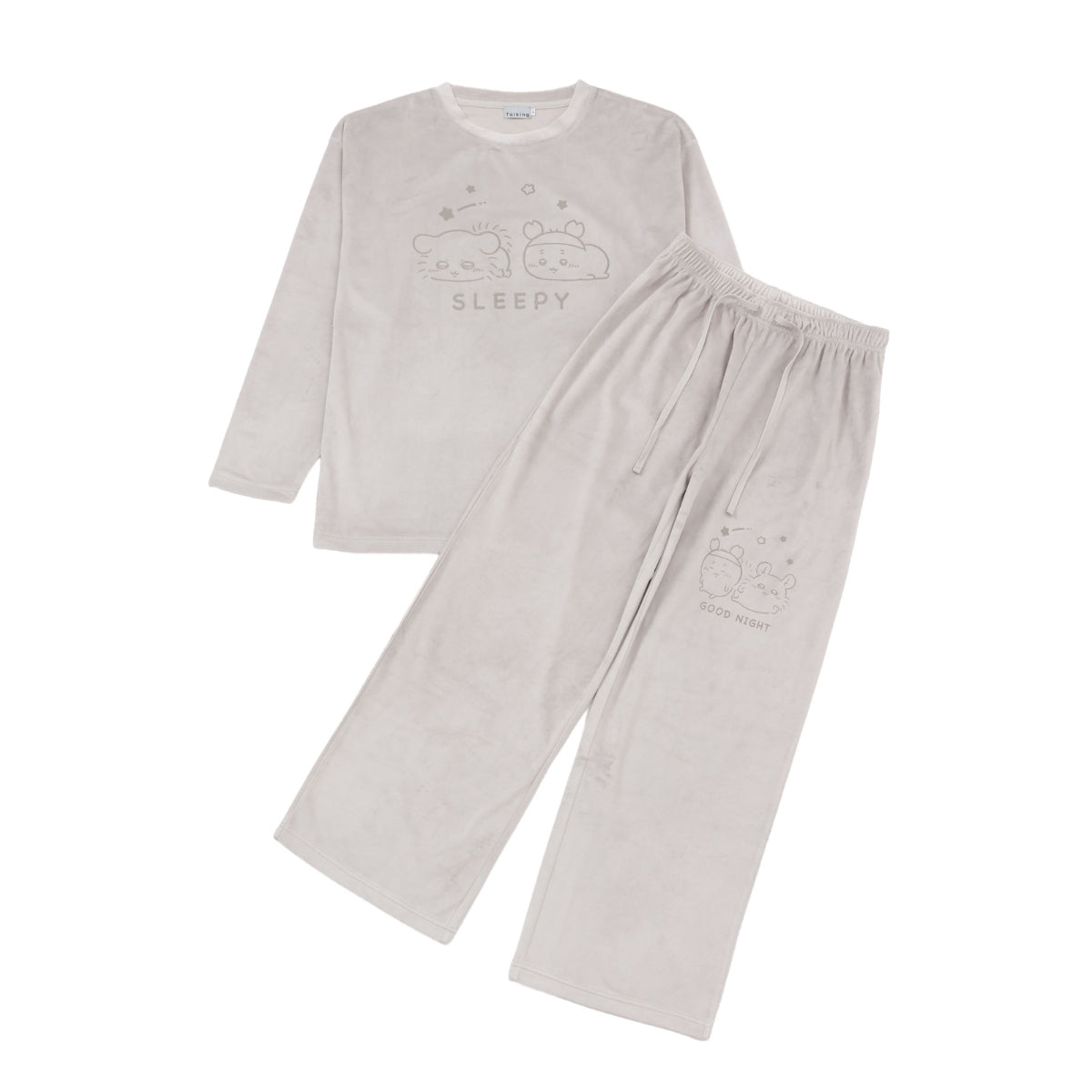 Chiikawa Loungewear Set SLEEPY Grey | Chiikawa Market Official