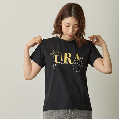 Chiikawa Rhinestone T-shirt DECO (Usagi) Black