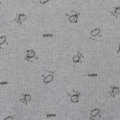 ちいかわ ワッフル長袖Tシャツ プカー グレー