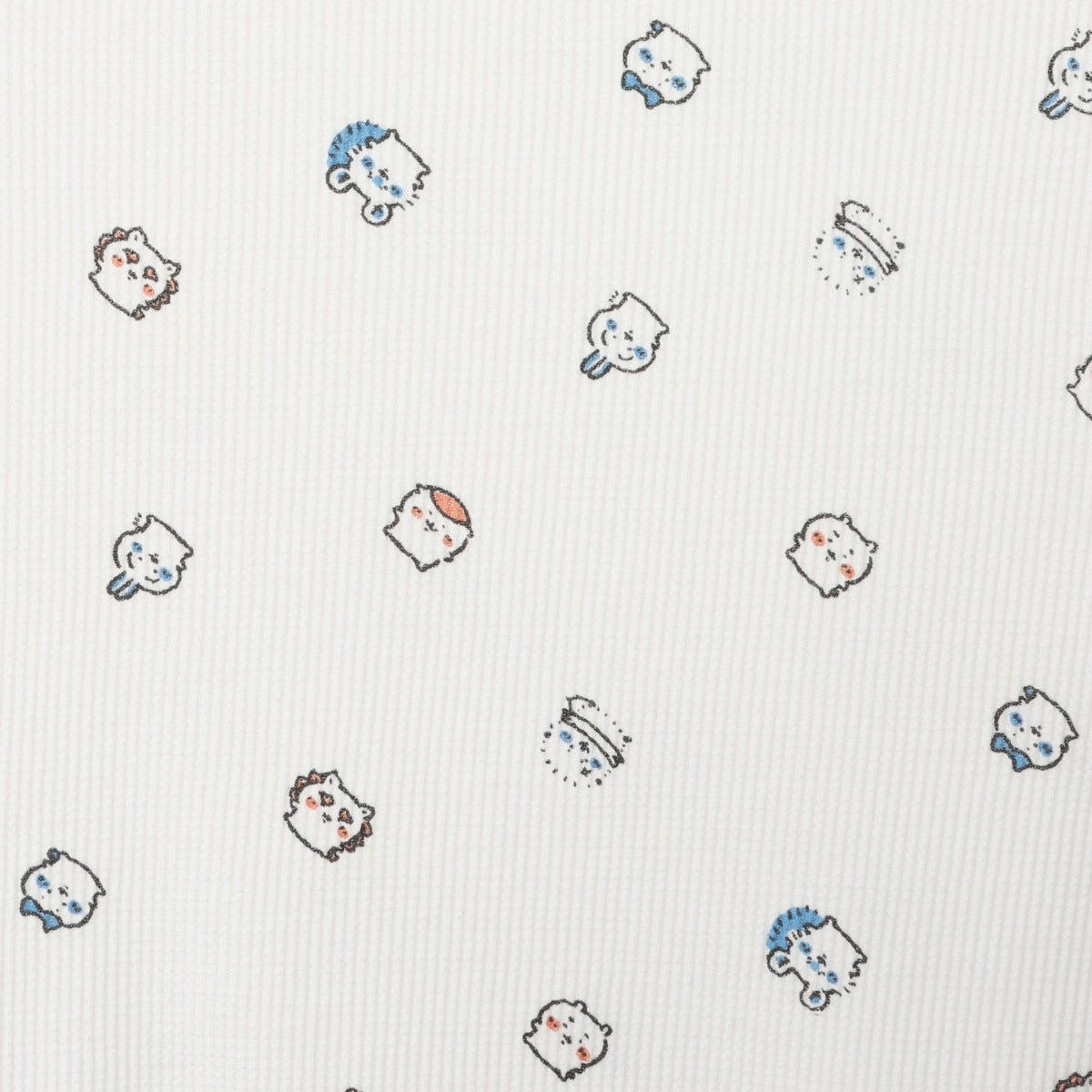ちいかわ ワッフル長袖Tシャツ 小さいの ホワイト
