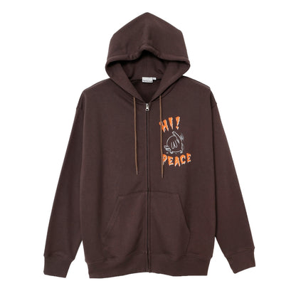 Chiikawa Full Zip Hoodie Horror Series (Trio) Brown