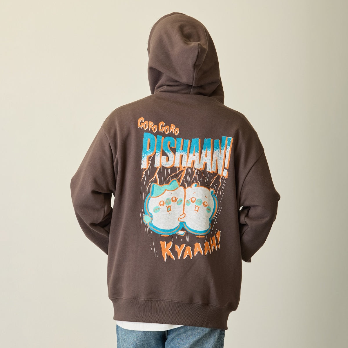 ちい Chiikawa Full Zip Hoodie Horror Series (Trio) Brown | Chiikawa
