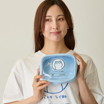 Chiikawa Clear Pouch Pasta Rai-suke Blue