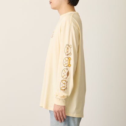 ちいかわ ちいかわベーカリー 長袖Tシャツ パンなみんな ベージュ