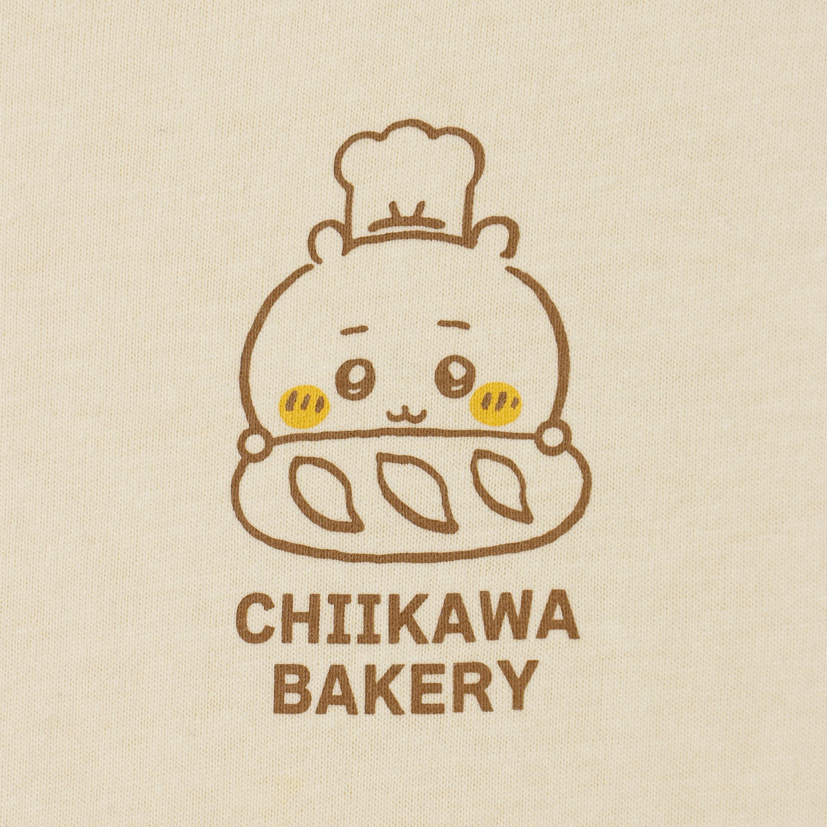 ちいかわ ちいかわベーカリー 長袖Tシャツ パンなみんな ベージュ