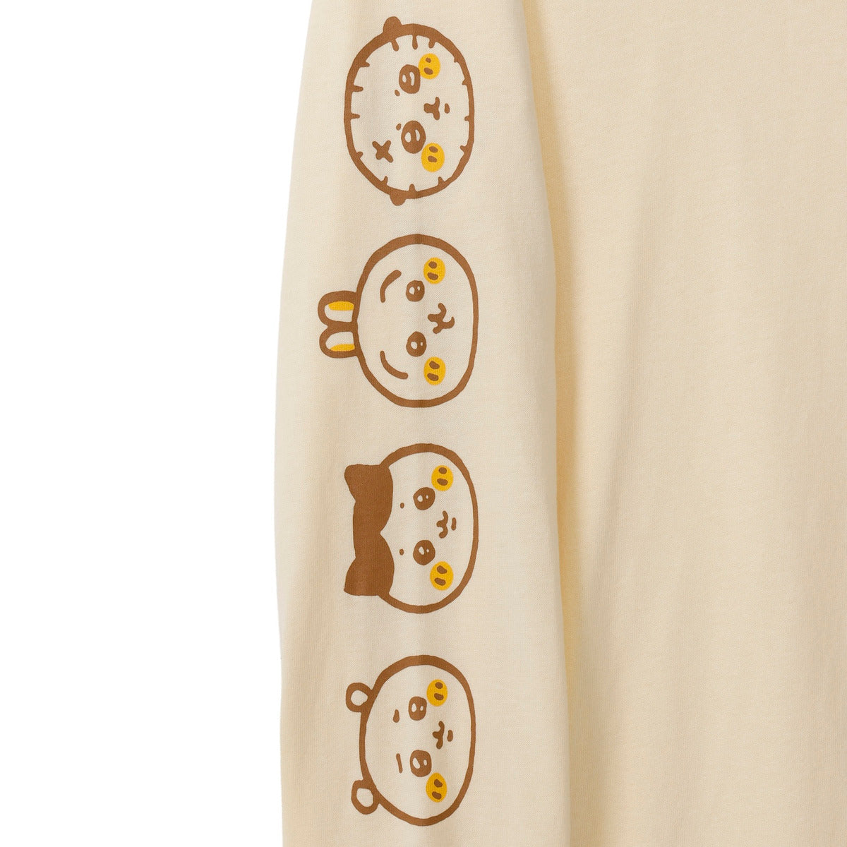 ちいかわ ちいかわベーカリー 長袖Tシャツ パンなみんな ベージュ