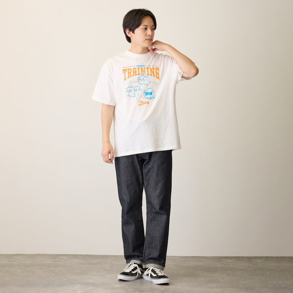 Chiikawa T-shirt TRAINING (Trio) White | Chiikawa Market Official Goods ...