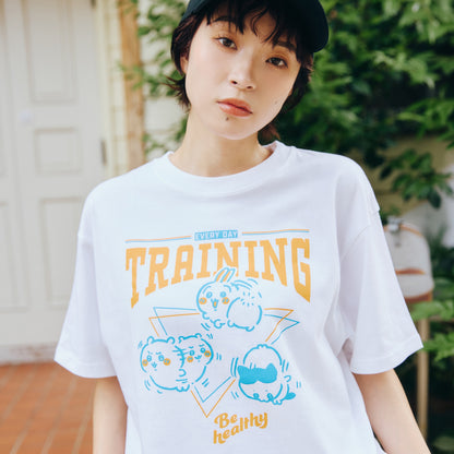 ちいかわ Tシャツ TRAINING（トリオ）ホワイト