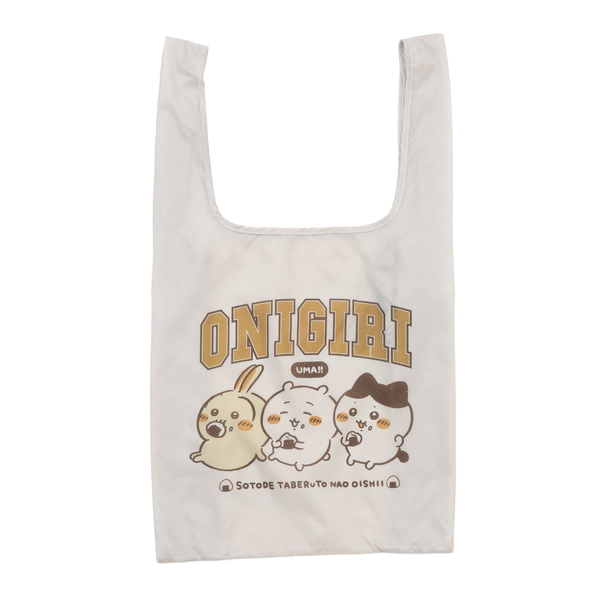 ちいかわ エコバッグ ONIGIRI UMA！！ ベージュ