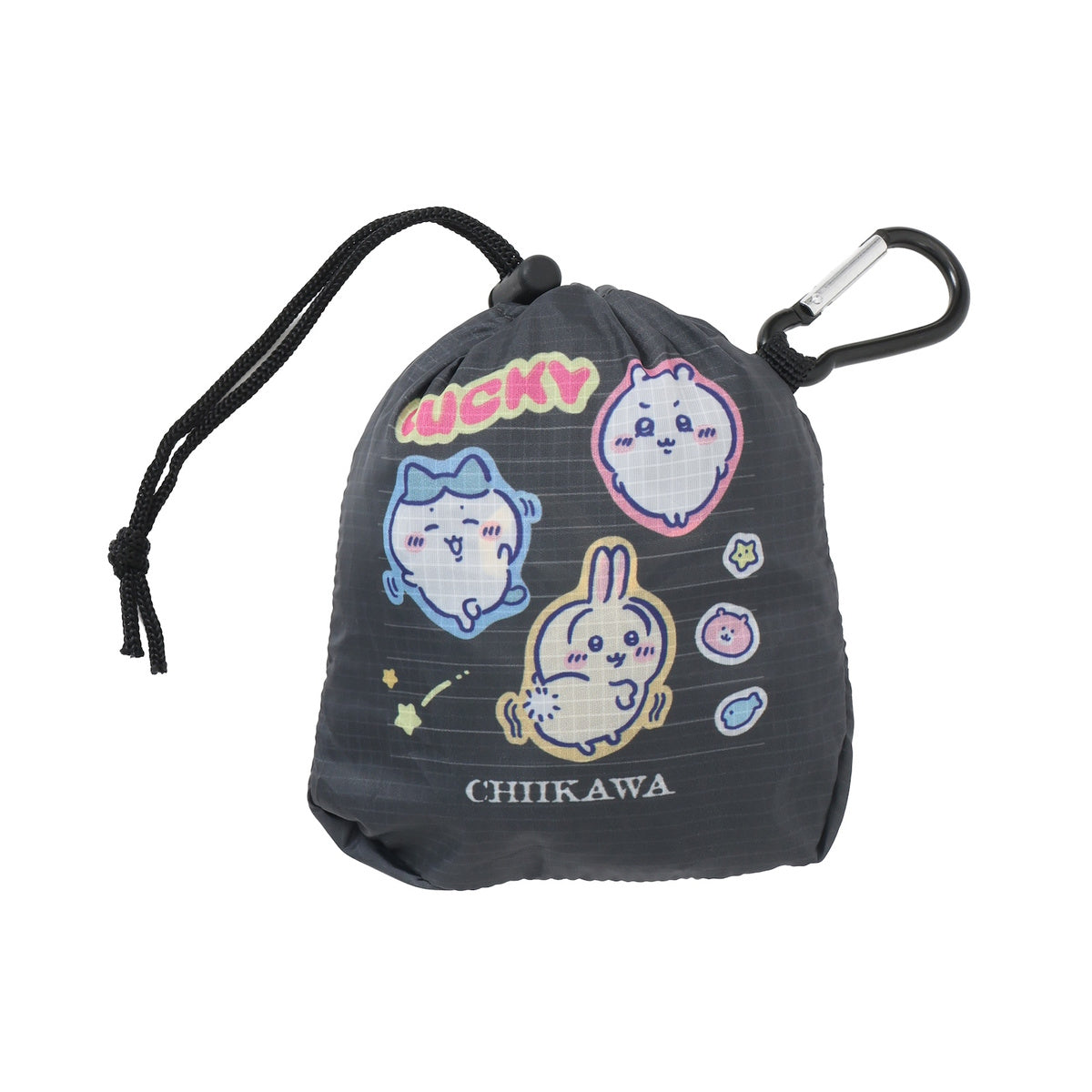 ちいかわ エコバッグ カレッジノート風 ブラック