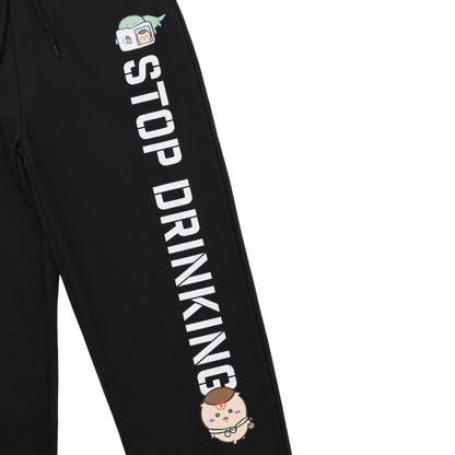ちいかわ スウェットパンツ 禁酒くりまんじゅう ブラック