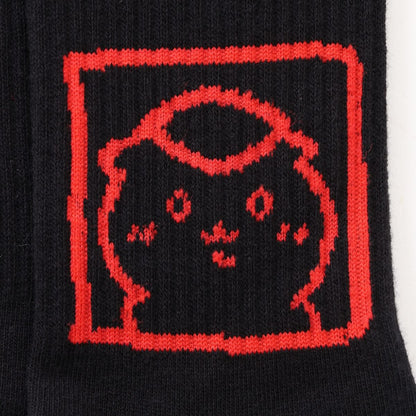 ちいかわ ソックス 禁酒くりまんじゅう ブラック 23-26cm