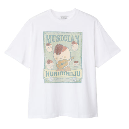 ちいかわ Tシャツ MUSICIAN（くりまんじゅう） ホワイト